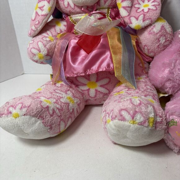 Build A Bear Pink 16" Plush Lot of 2 Bunny Rabbit Daisy & Disney Princess Bear C - Picture 6 of 16